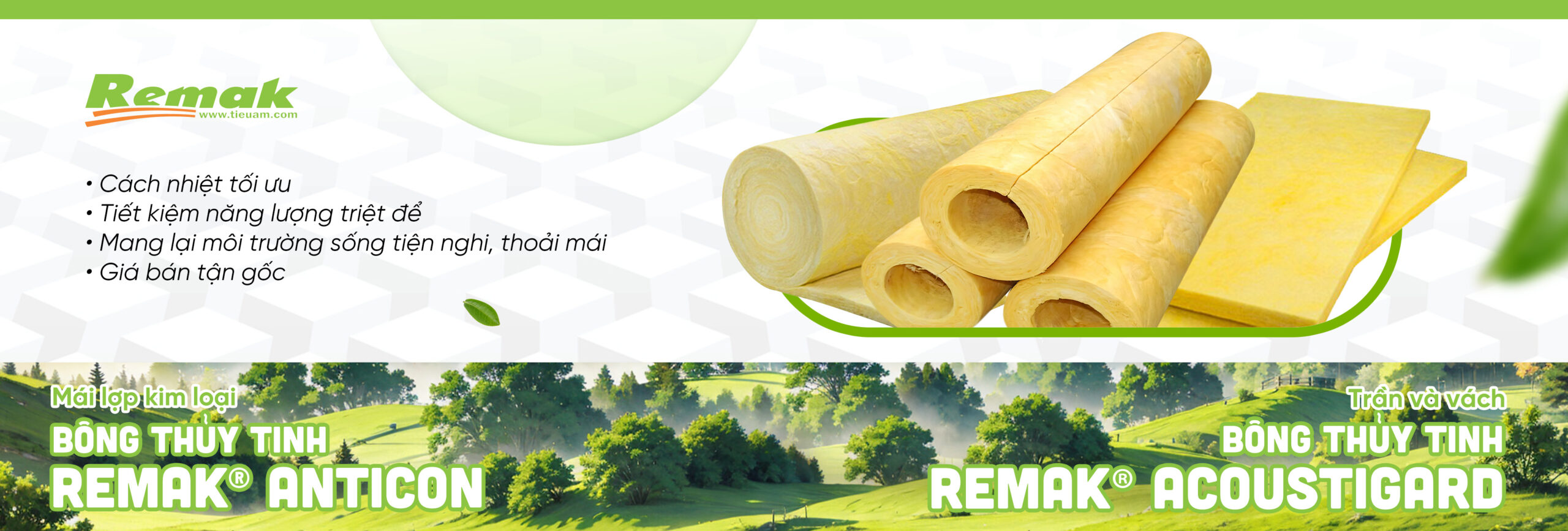 Banner Bong thuy tinh Remak Rockwool 3